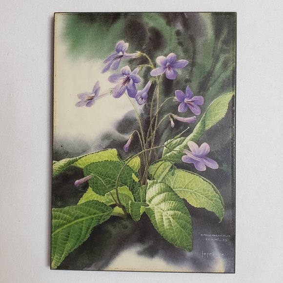 ART Botanical Floral Prints in Lavender Green Set of 3 - Picture 7 of 11